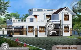 modern house elevation design with low