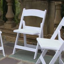 folding padded chair white a1 party