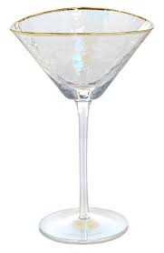 zodax apertivo triangular martini glass