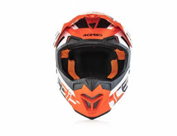 Helmets Profile 4 0 White Orange Mx Helmets Mx Acerbis