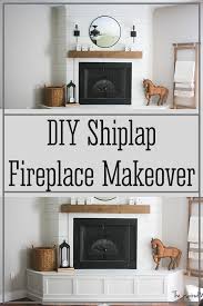 Diy Shiplap Fireplace Makeover The