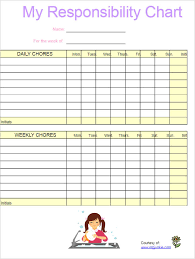 22 Chore Chart Template Free Pdf Excel Word Formats