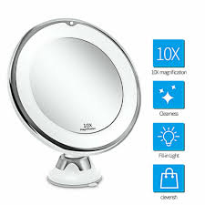 10x magnifying mirror with led lights