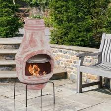 Chimineas and fire pits offer you a fancy way of keeping your family warm in your backyard. Buy Rustic Clay Chiminea With Pizza Oven 75cm Height Grays Australia