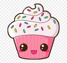 Heart emoji face with party hat and cupcake vector illustration design. Kawaii Transparent Background Cupcake Clipart Novocom Top
