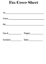 Basic Fax Cover Sheet Printable Blank Fax Cover Sheet In Pdf