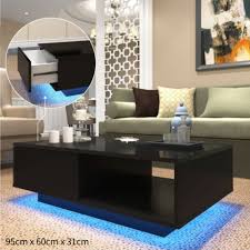 High Gloss Led Light Storage Spaces