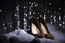 premium photo high heels shoes on fur