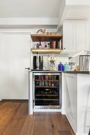 small wine fridge in the kitchen