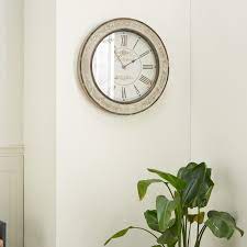 Cream Vintage Wood Wall Clock 24 X 24