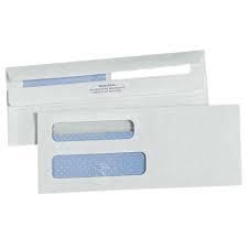 Quality Park Double Window White Cheque Size Business