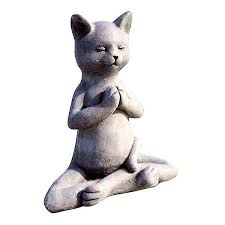 Buddha Cat Statue Yoga Meditation