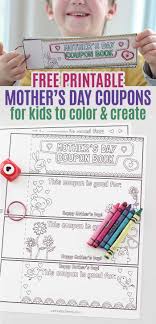 Free Printable Mothers Day Coupons For Kids To Color And Create