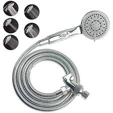 3.8 out of 5 stars. Rinseroo Slip On No Installation Handheld Showerhead Attachment Hose For Shower And Sink Detachable Shower Head Sprayer 5 Foot Hose Fits Most Faucets Not For Use On Tub Spouts Amazon Com