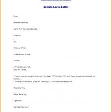 Sample Leave Letter Pdf Save Sick Leave Letter Format Pdf Fresh