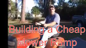 Ensure that the top of your ramp is securely in place before using it. The Disabled Woodworker Build This Ramp S For Your Lawn Mower In An Hour Youtube