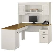 Alternately, if you love the farmhouse look, you might want to consider a white desk. White L Shaped Desk With Hutch Bush Wc53230
