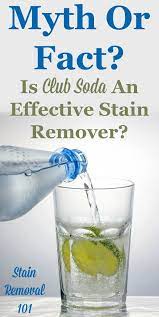 is club soda an effective stain remover