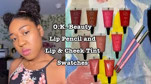 o k beauty lip swatches lip pencil