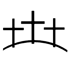 Three Crosses Wall Accents Metal Wall