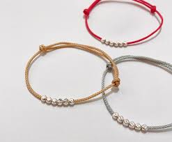 red thread sterling silver bracelet