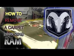 remove a carpet for 2009 2018 ram truck