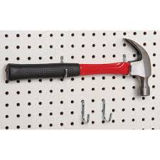 1 In Curved Pegboard Hooks 10 Piece