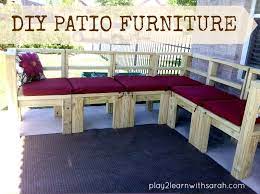 diy patio furniture build
