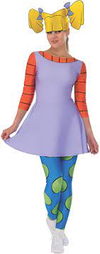 Amazon.com: Rubie's Women's Splat Rugrats Angelica Pickles Costume Dress,  As Shown, Small : Clothing, Shoes & Jewelry