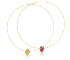 clic necklace tulip gold or silver