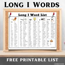 173 long i vowel sound words free