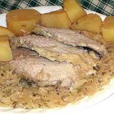 german style pork roast with sauer