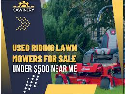 used riding lawn mowers under