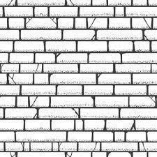 Brick Wall Sketch Pattern Walls Vector