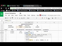 How To Create A Loan Amortization Schedule In Google Sheets