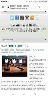 The daughter of a poor man, she aims to help her poorest families. Wata Shari A Chapter 1 New Littafan Hausa Zallah Facebook
