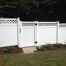 Weatherables Glenshire 6 Ft H X 6 Ft W White Vinyl Lattice Top Fence Panel Kit