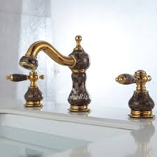 Gold Bathroom Sink Faucets Polished