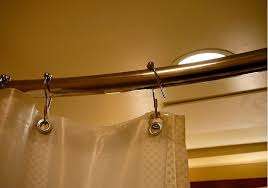 curved shower rod hardware