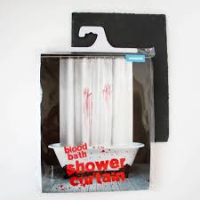blood bath shower curtain from gift
