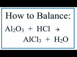 how to balance al2o3 hcl alcl3