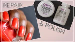 orly nail rescue kit demo and manicure