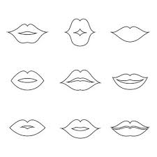 kiss lips outline images browse 8 478