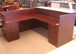 Mahogany L Shape Reception Desk Ofco