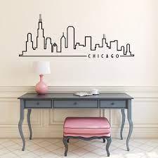 Chicago City Skyline Wall Decal