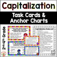 Capitalization Task Cards And Anchor Charts