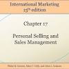 Sales Management and Personal Selling