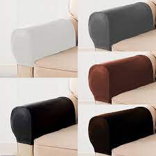 2pcs Pu Leather Sofa Armrest Covers