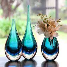 Cá D Oro Small Drop Glass Vase Bicolor