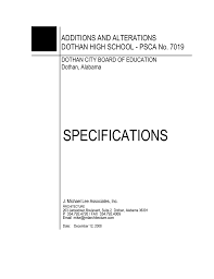 Specifications Hughes Construction Services Manualzz Com